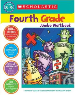 Scholastic Fourth Grade Jumbo Workbook (Paperback) - Bookseller USA