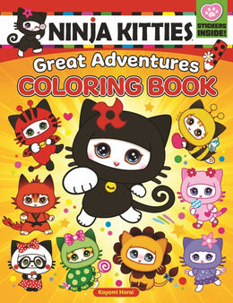 Ninja Kitties Great Adventures Coloring Book - Bookseller USA
