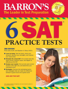 Barrons 6 SAT Practice Tests - Bookseller USA