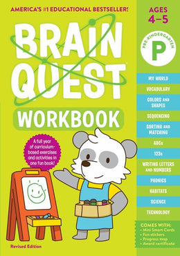Brain Quest Workbook: Pre-K (Revised Edition) - Bookseller USA