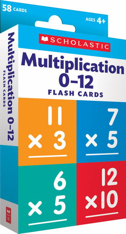 Flash Cards: Multiplication 0 - 12 - Bookseller USA