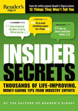 Insider Secrets: Thousands of Life-Improving, Money-Saving T - Bookseller USA