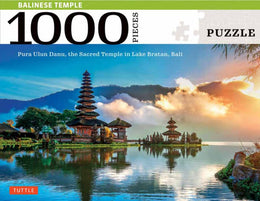 Bali Jigsaw Puzzle - 1,000 Pieces: Tanah Lot Seasode Temple or Bedugul Lakeshore Temple - Bookseller USA