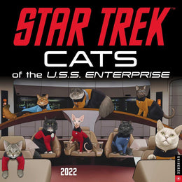 Star Trek: Cats of the U.S.S. Enterprise 2022 Wall Calendar - Bookseller USA