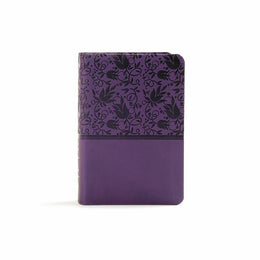 KJV Large Print Compact Reference Bible, Purple LeatherTouch - Bookseller USA
