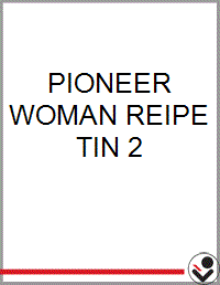 PIONEER WOMAN REIPE TIN 2 - Bookseller USA