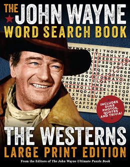John Wayne LP Word Search Book - the Westerns, The - Bookseller USA