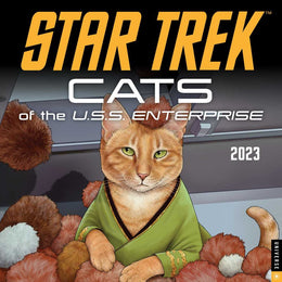 Star Trek: Cats of the U.S.S. Enterprise 2023 Wall Calendar - Bookseller USA