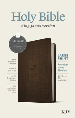 KJV Large Print Premium Value Thinline Bible, Filament Enabl - Bookseller USA
