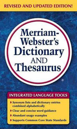 Merriam-Webster's Dictionary and Thesaurus - Bookseller USA