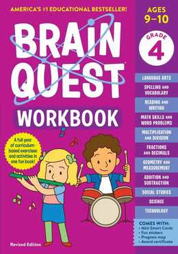 Brain Quest Workbook: 4th Grade (Revised Edition) - Bookseller USA