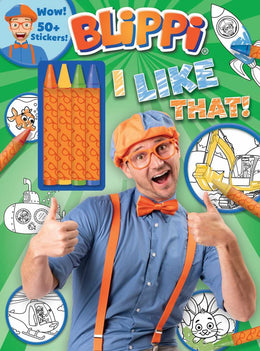 Blippi: I Like That!  Coloring Book with Crayons: Blippi Coloring Book with Crayons - Bookseller USA