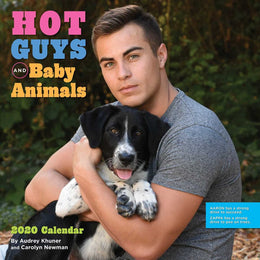 Hot Guys and Baby Animals 2020 Wall Calendar - Bookseller USA