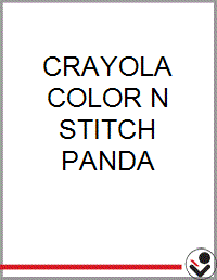 Crayola Color N Stitch Panda - Bookseller USA