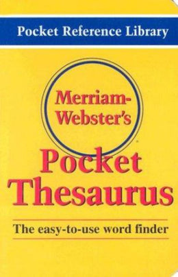 Merriam-Webster's Pocket Thesaurus (Pocket Reference Library) - Bookseller USA