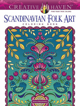 Creative Haven Scandinavian Folk Art Coloring Book - Bookseller USA