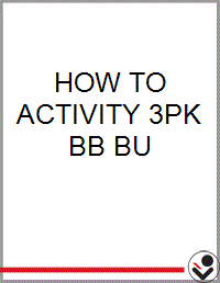 HOW TO ACTIVITY 3PK BB BU - Bookseller USA